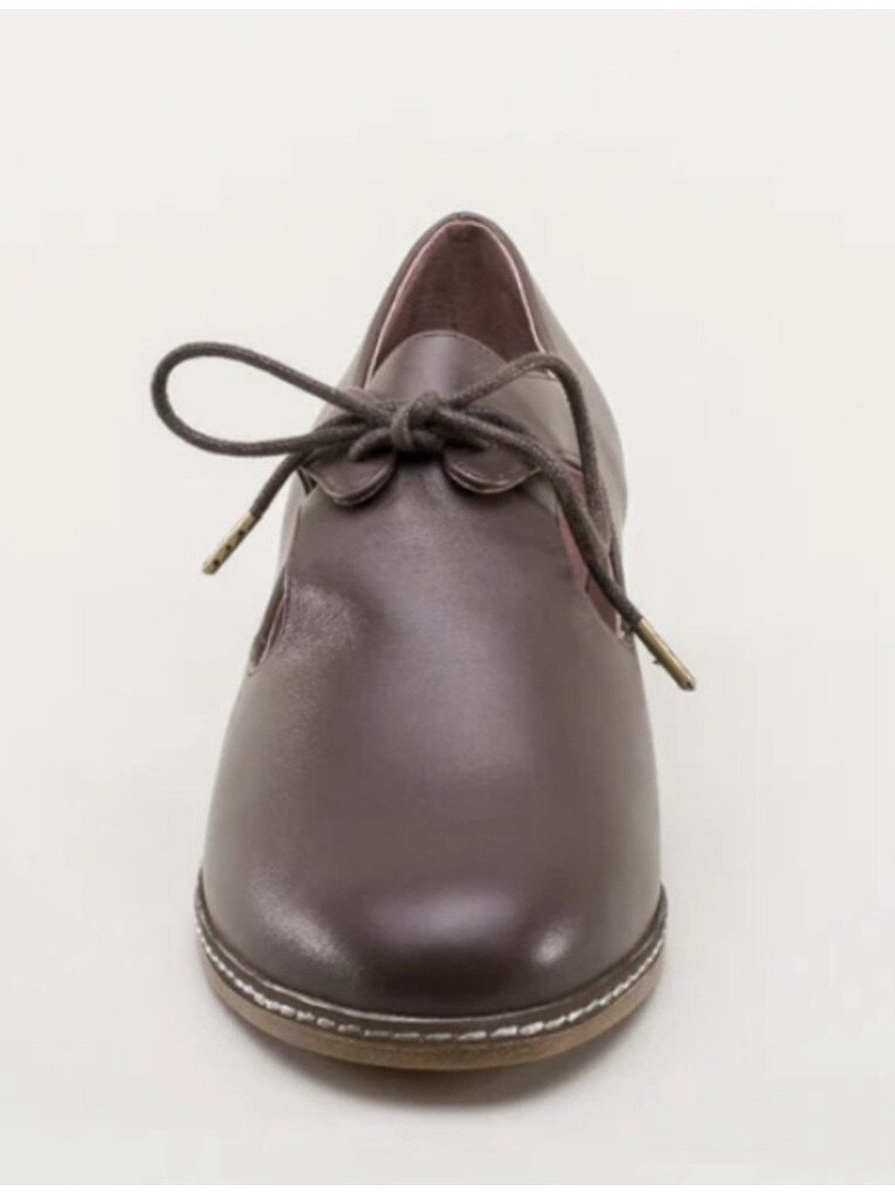 American Duchess Mary Renaissance Brown Leather Shoes 6.5 - Picture 3 of 14